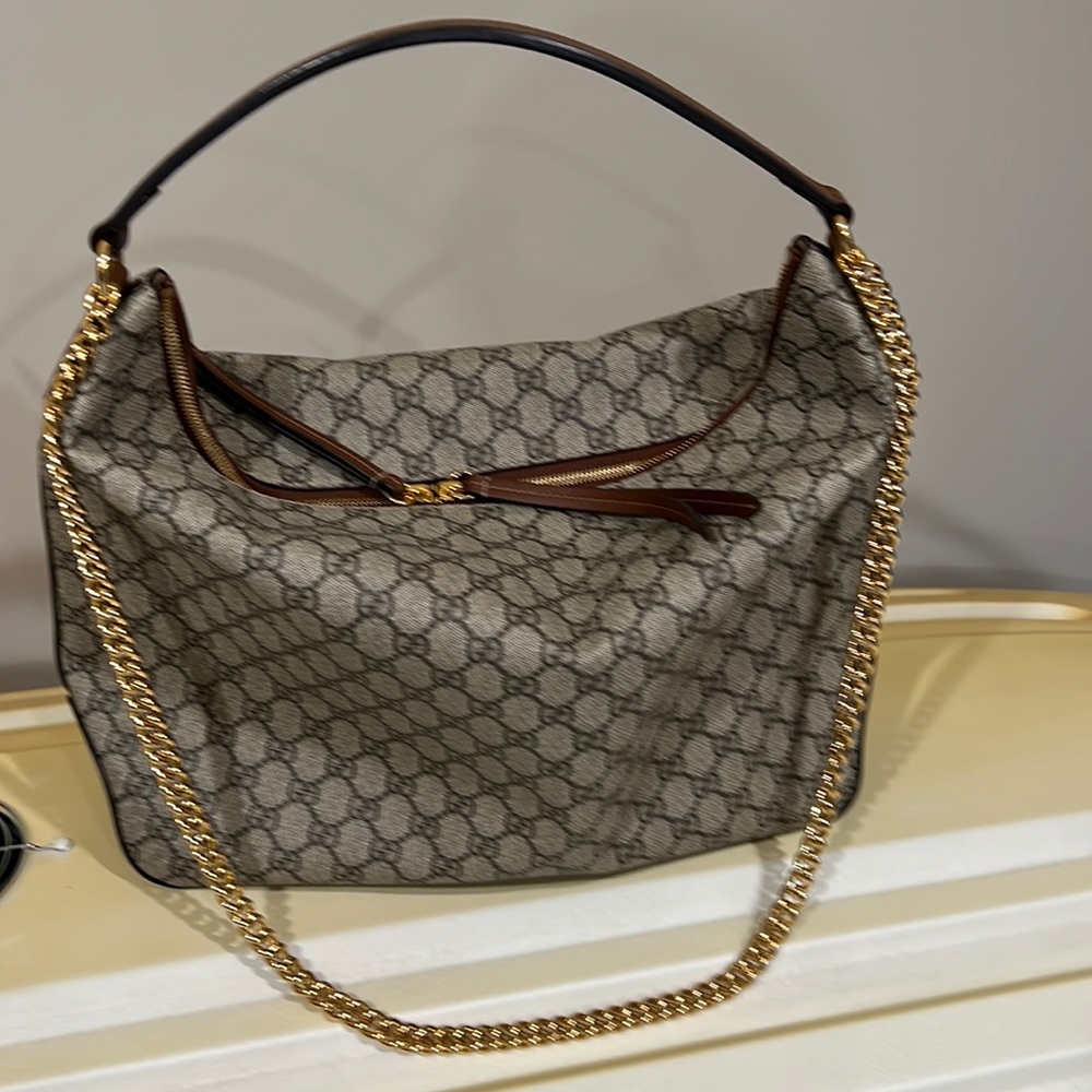 Chain Hobo GG coated canvas